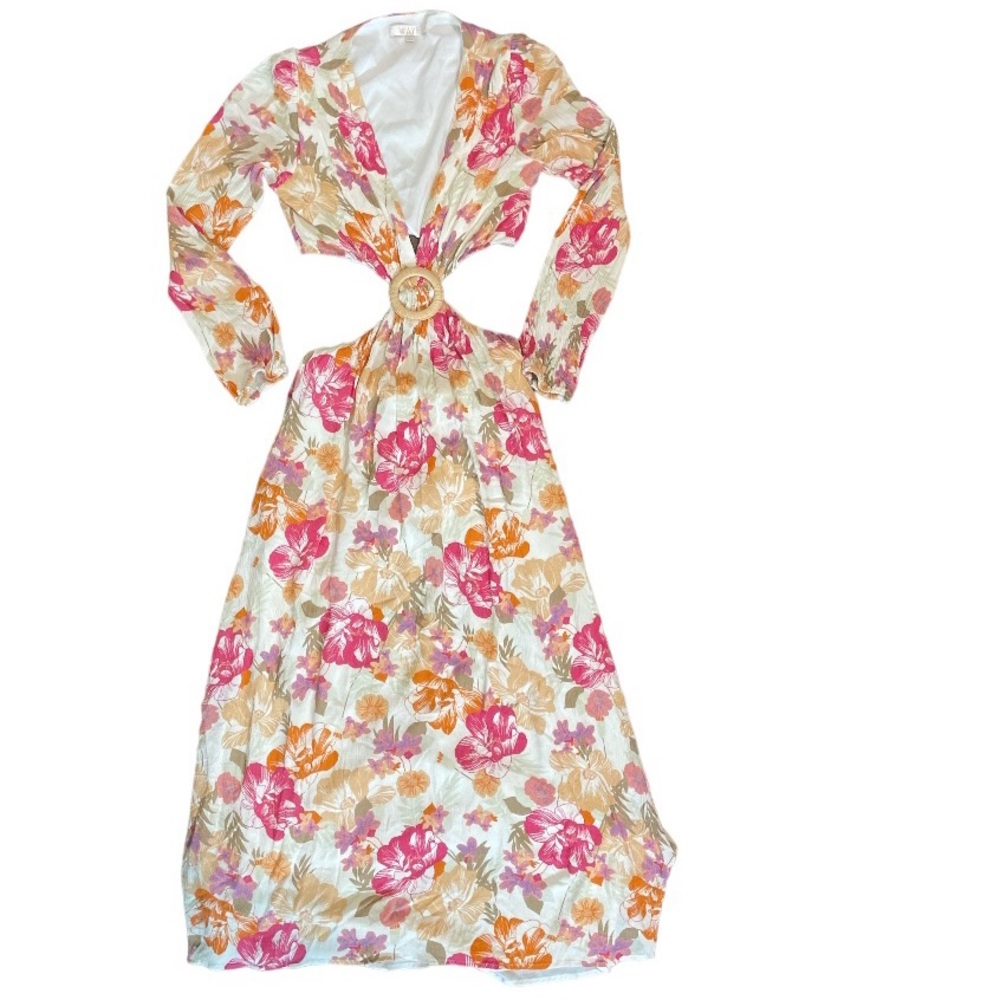 WAYF Linda Cut-Out Maxi Dress